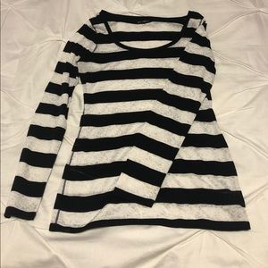 Express striped long sleeve shirt